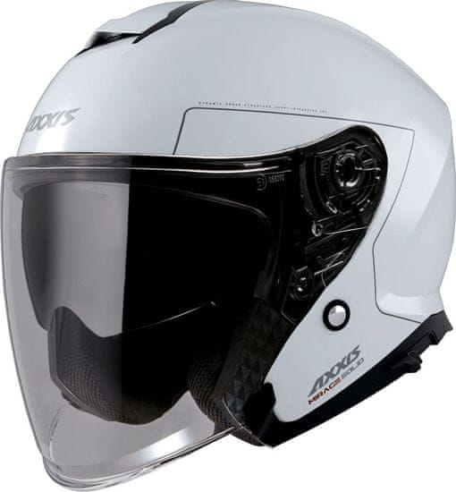 AXXIS HELMETS Otevřená helma MIRAGE SV ABS - bílá lesklá - 2XL
