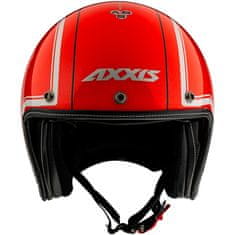 AXXIS HELMETS Otevřená helma AXXIS HORNET SV ABS royal a4 lesklá fluor červená - L