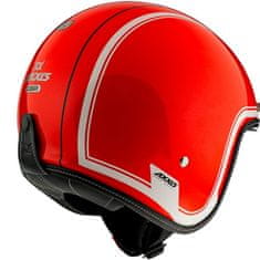 AXXIS HELMETS Otevřená helma AXXIS HORNET SV ABS royal a4 lesklá fluor červená - 2XL