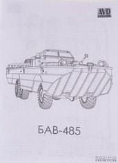AVD Models Obojživelné vozidlo BAV-485, Model kit 1352, 1/43