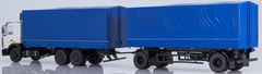 Start Scale Models KAMAZ-6303 nákladní s přívěsem MAZ-83781, modrá, 1/43