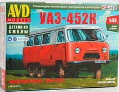 AVD Models UAZ-452 - Buchanka, Minivan, Model kit 1497, 1/43