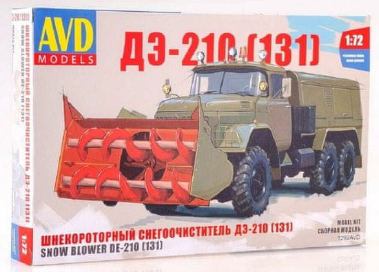 AVD Models Sněžný pluh DE-210 (ZIL-131), Model Kit 1292, 1/72