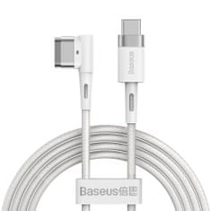 BASEUS Zinc magnetický kabel L-shape MacBook Power / USB-C 60W 2m, bílý