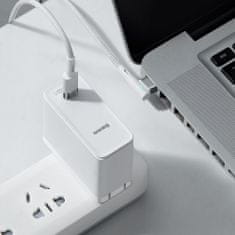 BASEUS Zinc magnetický kabel L-shape MacBook Power / USB-C 60W 2m, bílý