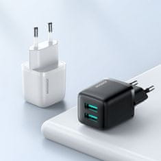 Joyroom Fast Charge síťová nabíječka 2x USB 12W 2.4A, bíla