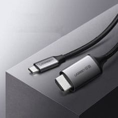 Ugreen MM142 kabel HDMI / USB-C 4K 1.5m, černý/šedý