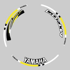 SEFIS sada barevných proužků EASY na kola Yamaha MT-07 žlutá