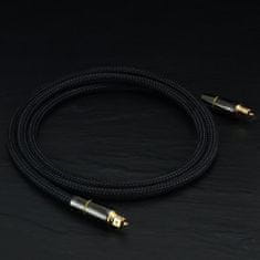 MG Fiber Toslink audio optický kabel SPDIF 2m, černý