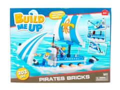 Mikro Trading BuildMeUp stavebnice - Pirates bricks 203 ks v krabičce