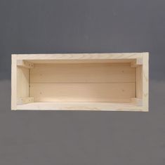 AMADEA Dřevěné koryto na truhlík z masivního dřeva rozložené, 60x25x20,5 cm