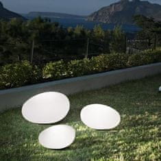 Ideal Lux Venkovní stojací lampa Ideal Lux Sasso PT1 D30 White 161761 E27 1x40W 33cm bílá