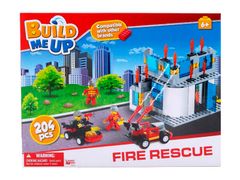 Mikro Trading BuildMeUp stavebnice - Fire rescue 204 ks v krabičce