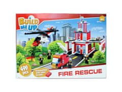 Mikro Trading BuildMeUp stavebnice - Fire rescue 499 ks v krabičce