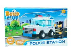 Mikro Trading BuildMeUP stavebnice - Police station 107 ks v krabičce