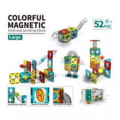 LocoShark magnety pro děti (magnetické dlaždice) - Základní - 52 kusů