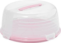 shumee Plastový CAKE BOX - růžový