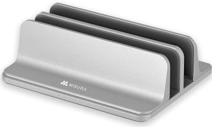 MISURA Odkládací podstavec pro 2 notebooky MH03-SILVER, stříbrná