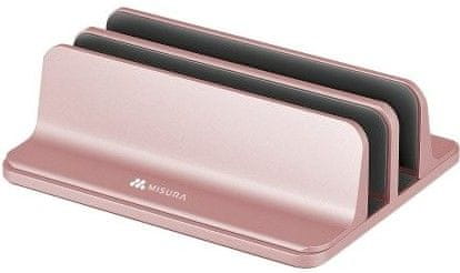 MISURA Odkládací podstavec pro 2 notebooky MH03-ROSE GOLD, růžově zlatá