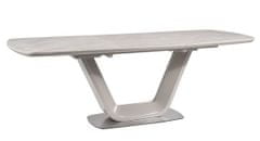 ATAN Jídelní stůl rozkládací 160x90 ARMANI - ceramic šedá