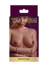 taboom TABOOM Nipple Play Tweezers with Pearls (Silver)