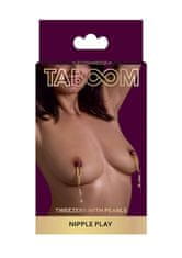 taboom TABOOM Nipple Play Tweezers with Pearls (Gold)