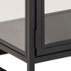 Design Scandinavia Vitrína Seaford, 152,4 cm, černá