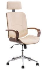 BHM Germany Kancelářská židle Dayton, ořechová / krémová