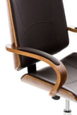 BHM Germany Kancelářská židle Dayton, ořechová / hnědá