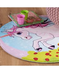 Obsession Dětský kusový koberec Juno 478 Unicorn kruh 80x80 (průměr) kruh