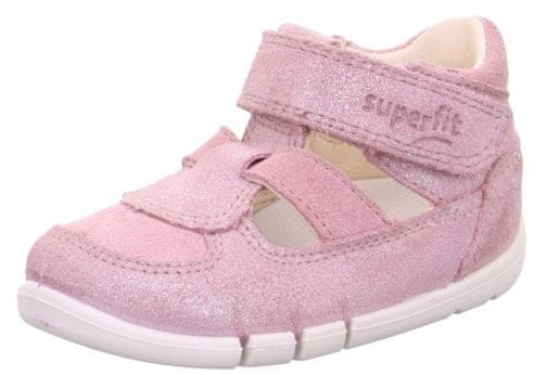 Superfit dívčí kožené sandály Flexy 10063405500 růžová 21