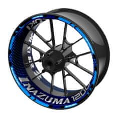 SEFIS jednodílné polepy na kola SUZUKI Inazuma 1200 tmavě modrá