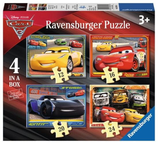 Ravensburger Puzzle Auta 4v1 (12,16,20,24 dílků)