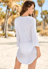 Dámské plážové šaty bílé XS