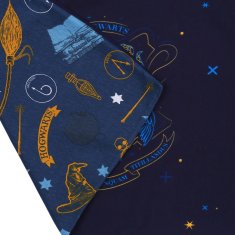 Harry Tmavě modrá HOGWART - Ložní souprava Harry Potter 200 cm x 200 cm, OEKO-TEX