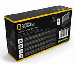 National Geographic Transparent meteostanice, 14 cm, černá