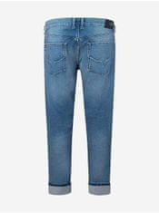 Pepe Jeans Modré pánské zkrácené straight fit džíny Pepe Jeans Callen 2020 33/30
