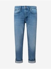 Pepe Jeans Modré pánské zkrácené straight fit džíny Pepe Jeans Callen 2020 33/30