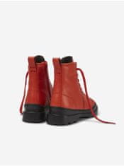 Camper Červené dámské kotníkové kožené boty Camper Noray 36