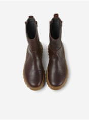 Camper Tmavě hnědé dámské kotníkové kožené boty Camper Rancho 36