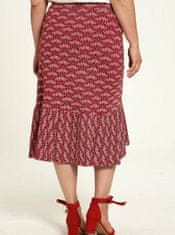 Tranquillo Červená květovaná sukně Tranquillo XS