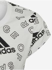 Adidas Bílé holčičí vzorované tričko adidas Performance 128