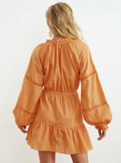 Trendyol Oranžové šaty se zavazováním Trendyol XS