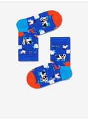 Happy Socks Sada modrých vzorovaných ponožek Happy Socks 23-26