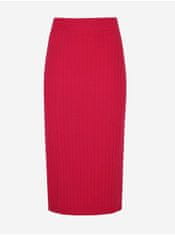 Top Secret Tmavě růžová žebrovaná sukně TOP SECRET S