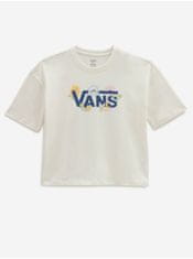 Vans Bílé dámské vzorované tričko VANS XS