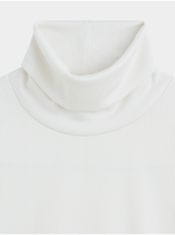 Levis Bílé dámské žebrované tričko s rolákem Levi's Oriel M