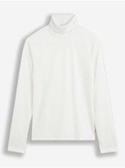 Levis Bílé dámské žebrované tričko s rolákem Levi's Oriel M