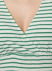 Tranquillo Zeleno-bílé pruhované tričko Tranquillo Aluna S