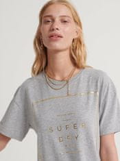 Superdry Šedé dámské tričko s potiskem Superdry S